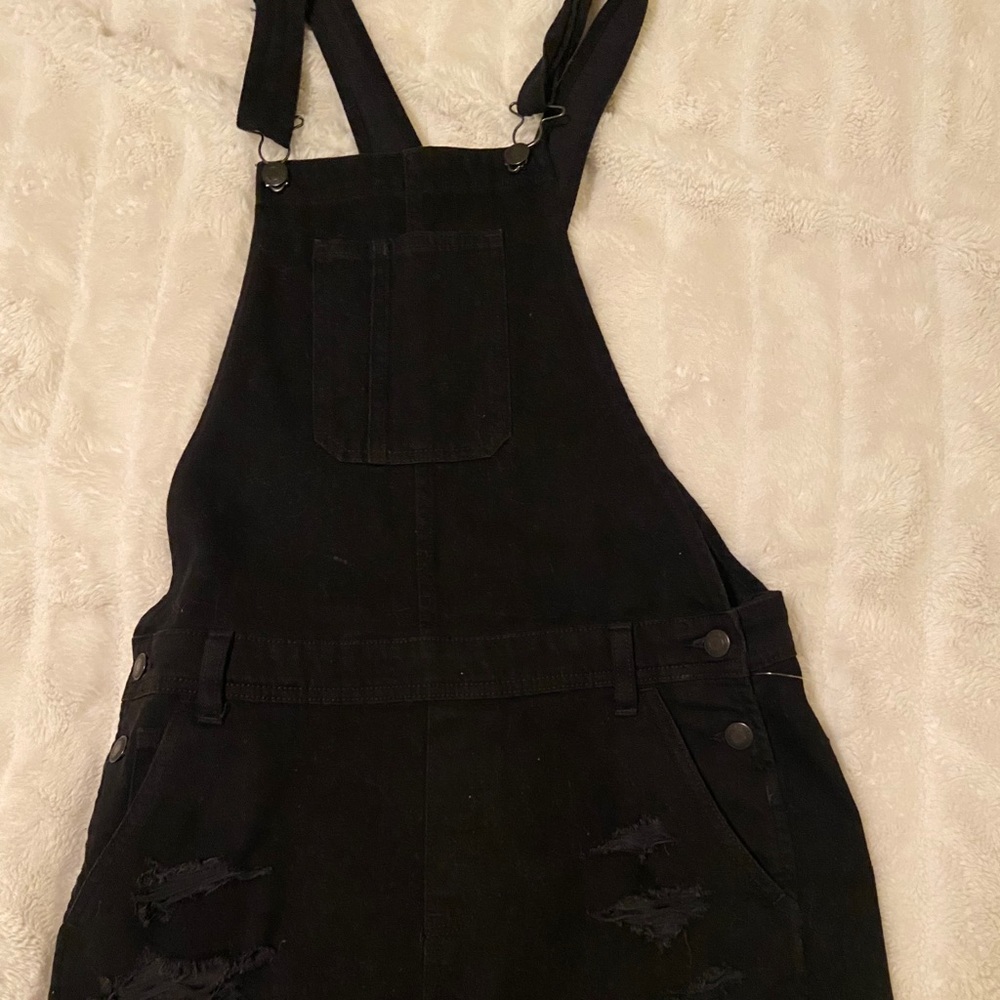 Black Vintage Style Overalls